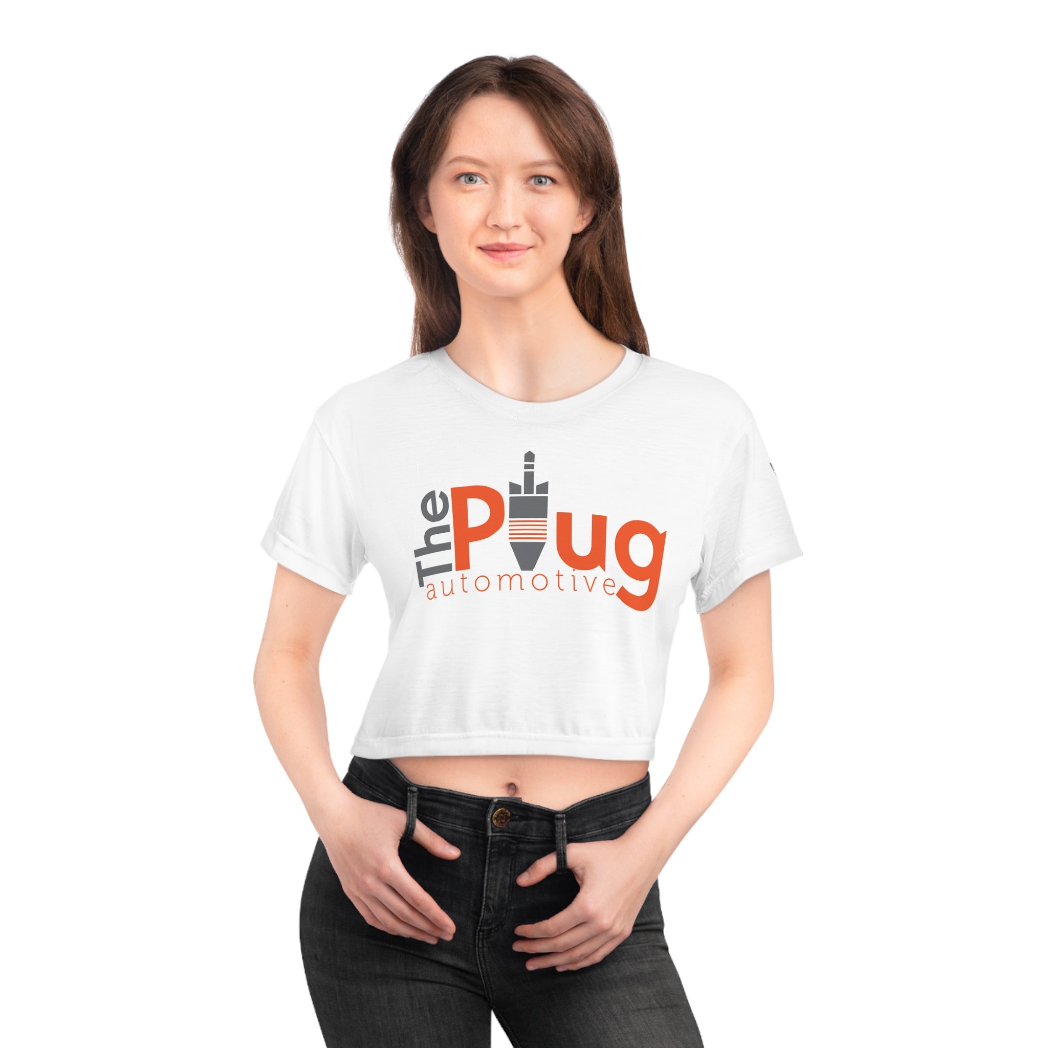 Lady's Plug Crop Tee – theplugautomotive